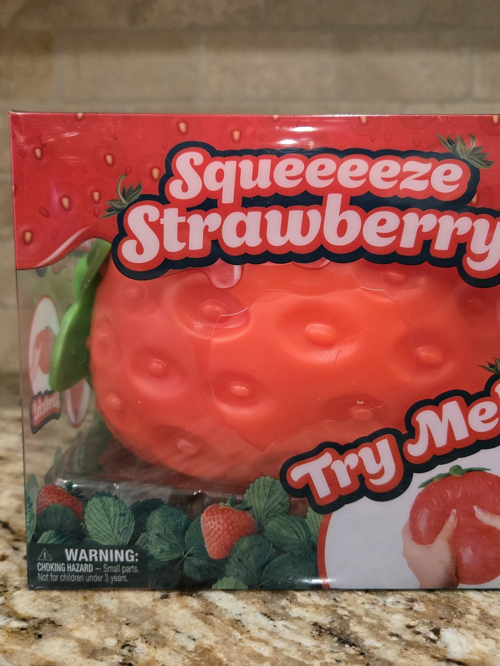 Sunny Days Squeeeeze Strawberry Stress Ball Toy - BNIB
